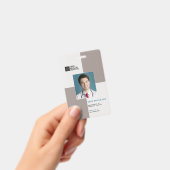 Badge Blocs Code personnel Médicale + Code-barres | vert (Manuel / portable)