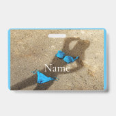 Badge Blue Bikini Beach Sand Thunder_Cove (Arrière)