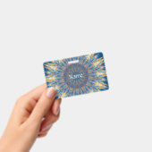 Badge Blue Chakra Kaleidoscope Thunder_Cove (Manuel / portable)