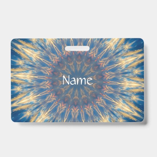 Badge Blue Chakra Kaleidoscope Thunder_Cove (Avant)