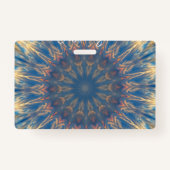 Badge Blue Chakra Kaleidoscope Thunder_Cove (Dos)