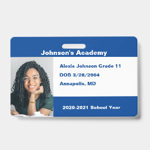 Badge Blue Do It Yourself Custom Homesschool Photo