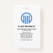 Badge Blue Global Wave Press Personnel Photo Security (Dos)