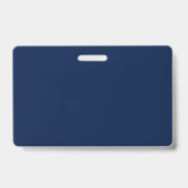 Badge Blue Gold Colours Professionnel Lettres initiales (Arrière)