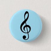 Badge Blue Music Clef (Devant)