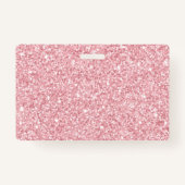 Badge Blush Glitter hair salon elegant script photo (Dos)