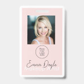 Badge Blush Rose Coiffure, Maquillage & Studio de Beauté (Avant)