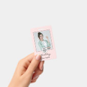 Badge Blush Rose Logo Photo Nom Coiffeur (Manuel / portable)