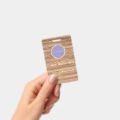 Badge Bois sur mesure (Manuel / portable)