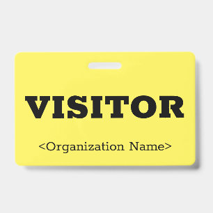 Badge Bold "VISITOR"