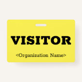 Badge Bold "VISITOR" (Devant)