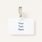 Badge Bonjour Hello World Beaucoup de langues Nom du log (Dos avec clip)