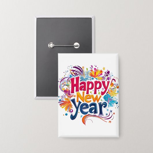 Badge Bonne année (Recto/Verso)