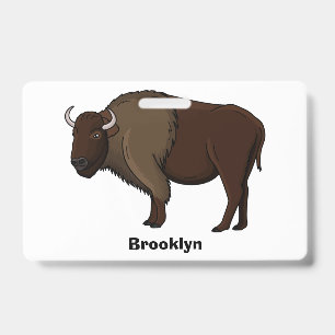 Badge Bonne illustration de bison américain