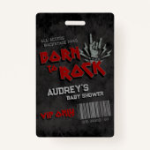 Badge Born to Rock - VIP All Access (Devant)