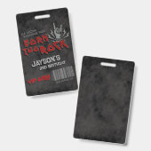 Badge Born Two Rock - 2e Anniversaire VIP All Access Bad (Avant & arrière)