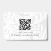 Badge Botaniques tropicales Beauté rose Photo & Logo Per (Arrière)