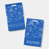 Badge Bouchon d'insigne vertical (Avant & arrière)