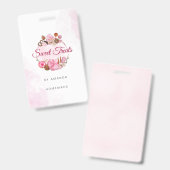 Badge Boulangerie de friandises (Avant & arrière)