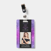 Badge Boutique de lingerie d'affaires photo de l'employé (Front with Clip)