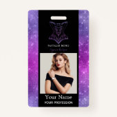 Badge Boutique de lingerie d'affaires photo de l'employé (Devant)