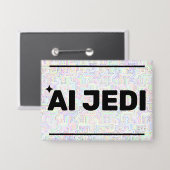 Badge Bouton AI Jedi™ (Recto/Verso)