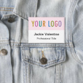 Badge Bouton Balise de grand nom avec logo (Insitu)