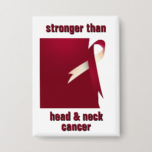 Badge Bouton Cancer Du Cou Plus Fort Que La Tête