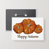 Badge Bouton citrouille (Recto/Verso)