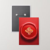 Badge bouton couleur rouge (Recto/Verso)