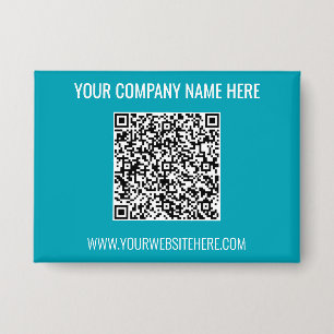 Badge Bouton d'analyse de code QR et de texte et de coul