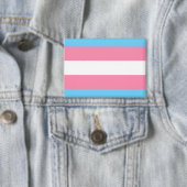 Badge bouton de drapeau trans rectangle (Insitu)