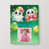 Badge Bouton de fête Anniversaire de enfant du ghost du (Recto)