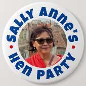 Badge bouton de fête de jeune fille (Devant)