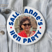 Badge bouton de fête de jeune fille (En situation)