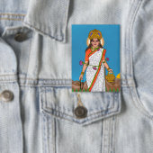 Badge Bouton de la déesse Brahmacharini (Insitu)