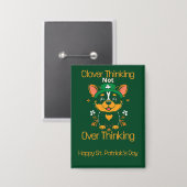Badge Bouton de la Saint-Patrick de Corgi (Recto/Verso)