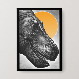 Badge Bouton de portrait de Tyrannosaurus