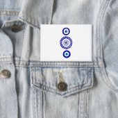 Badge Bouton de protection oculaire bleu (Insitu)