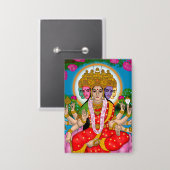 Badge Bouton Déesse Gayatri (Recto/Verso)
