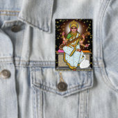Badge Bouton Déesse Saraswati (Insitu)