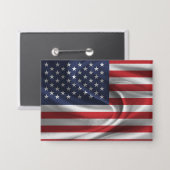 Badge Bouton drapeau américain (Recto/Verso)