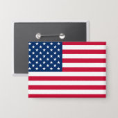 Badge Bouton drapeau américain Patriotic (Recto/Verso)