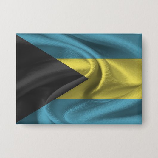 Badge Bouton Drapeau Bahamas (Recto)