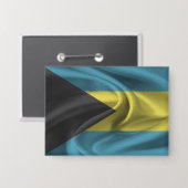 Badge Bouton Drapeau Bahamas (Recto/Verso)
