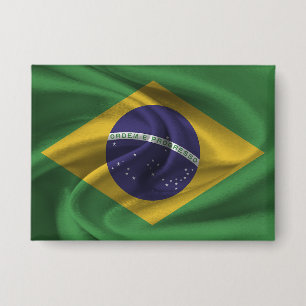 Badge Bouton Drapeau Brésil