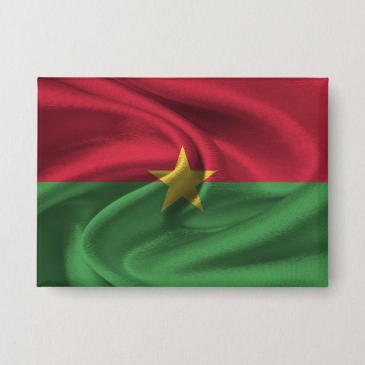 Badge Bouton Drapeau Burkina Faso (Recto)