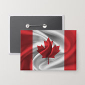 Badge Bouton Drapeau Canada (Recto/Verso)