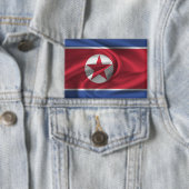 Badge Bouton Drapeau Corée du Nord (Insitu)