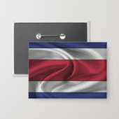 Badge Bouton Drapeau Costa Rica (Recto/Verso)